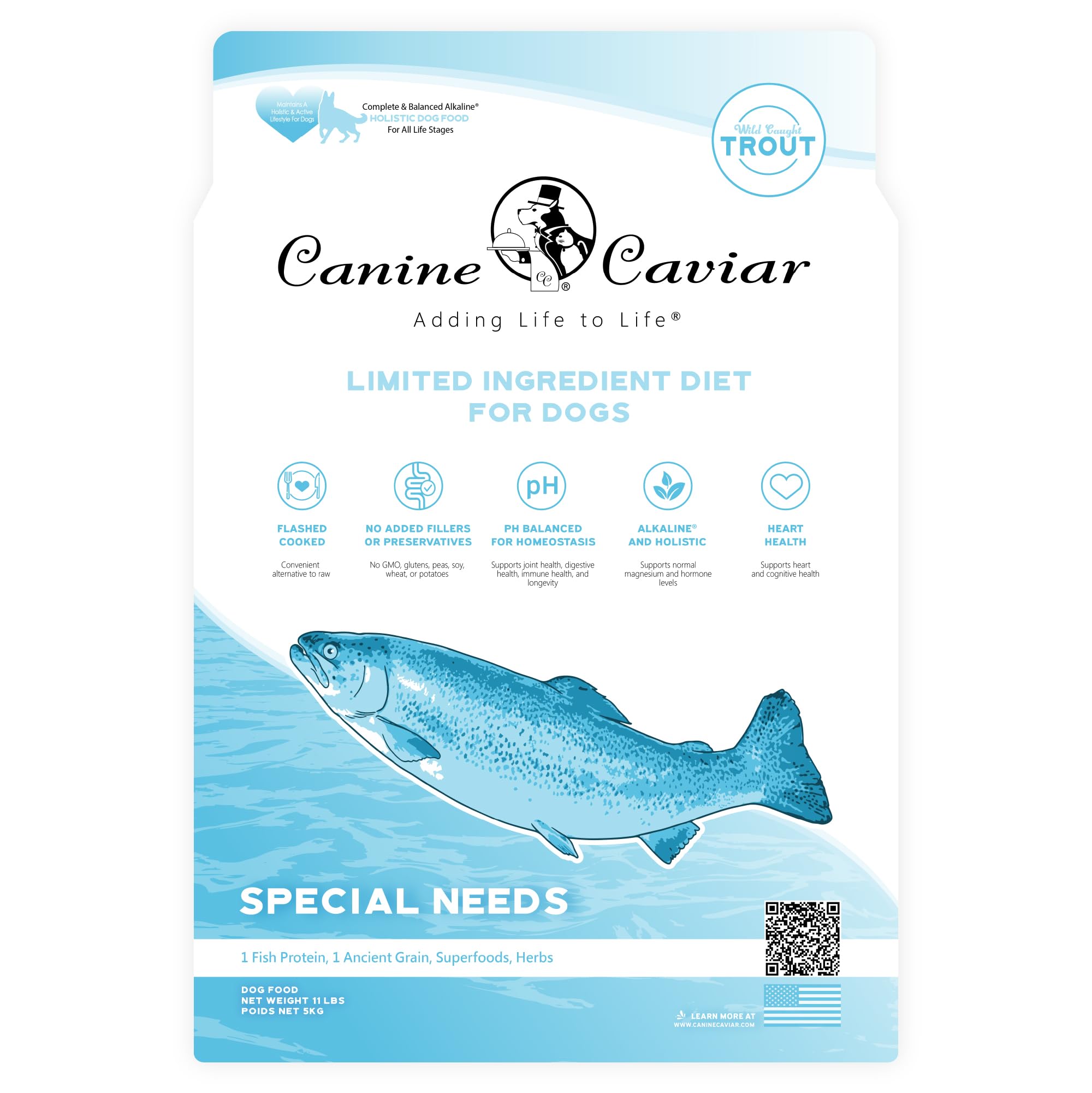 Amazon.com: Canine Caviar Special Needs Dry Dog Food Trout and